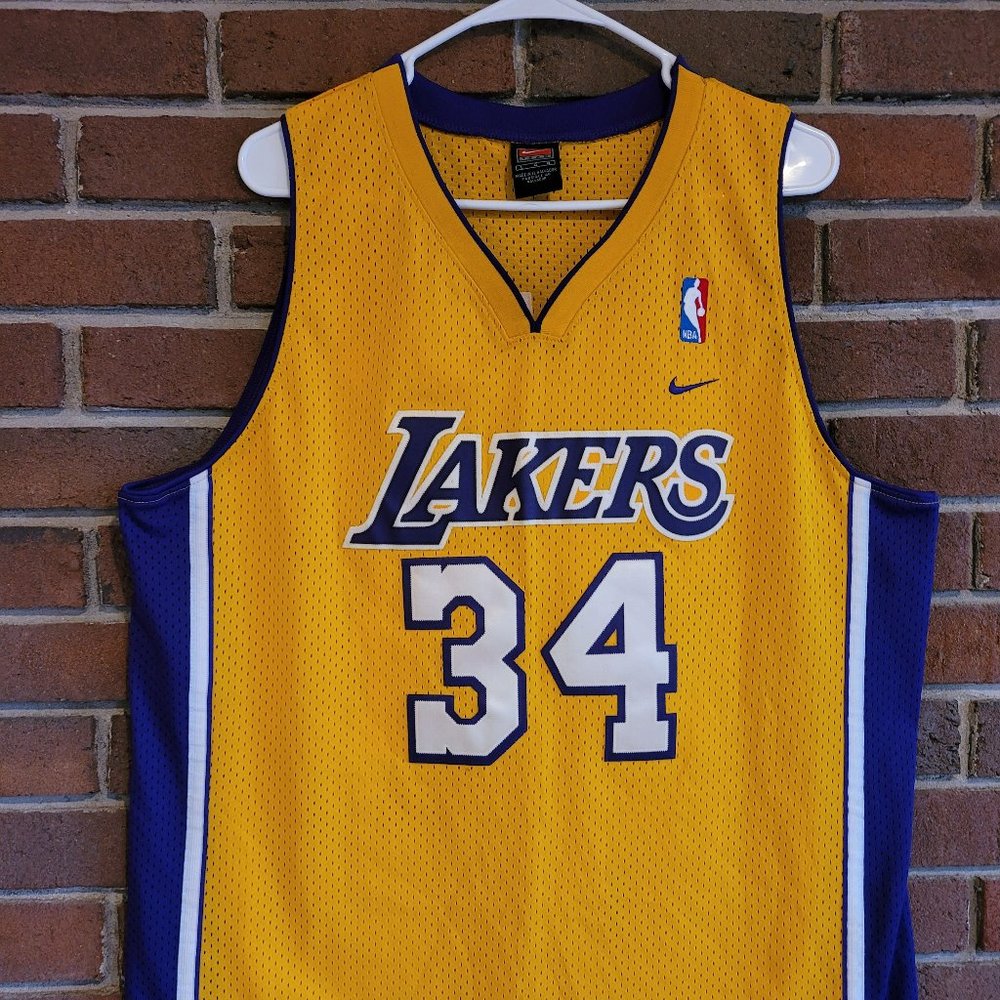 Vintage Nike Lakers Jersey - Shaquille O'Neal #34 - Size Large